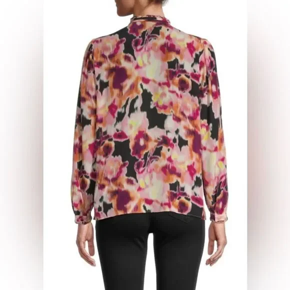 KOBI HALPERIN 100% silk  Multicolor Blouse, XS - Picture 2 of 14